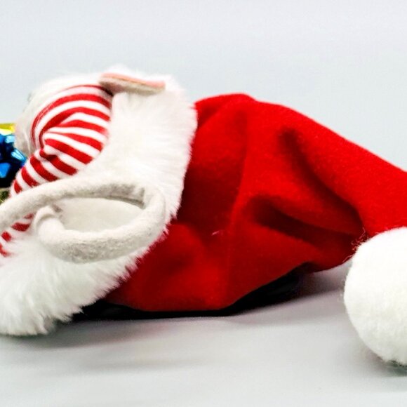 Annalee Mouse Santa Hat Christmas Gift Present 6 inch Eyes Open 2003 - Picture 4 of 5